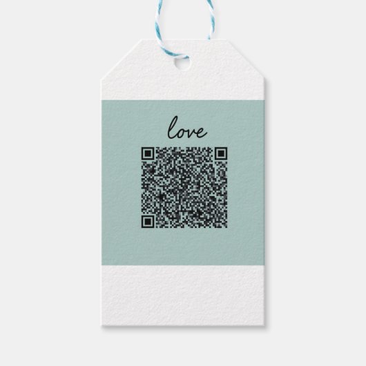 Love QR-code Cadeaulabel (Voorkant)