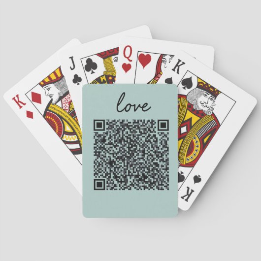 Love QR-code Pokerkaarten (Achterkant)