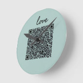 Love QR-code Ronde Klok (Hoek)