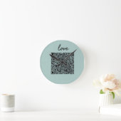 Love QR-code Ronde Klok (Huis)