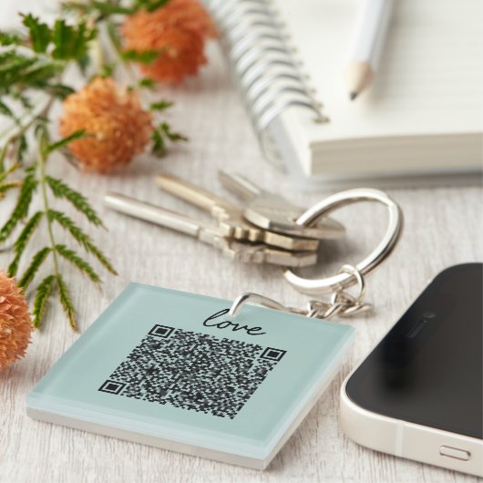 Love QR-code Sleutelhanger (Voorkant Rechts)