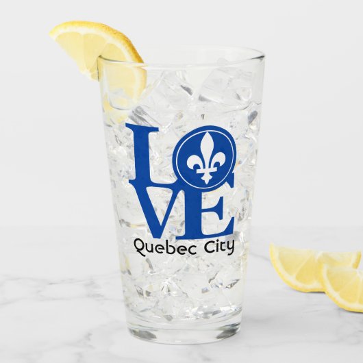 LOVE Quebec City Glas (Voorkant ijs)