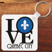 LOVE Quebec City Sleutelhanger (Achterkant)
