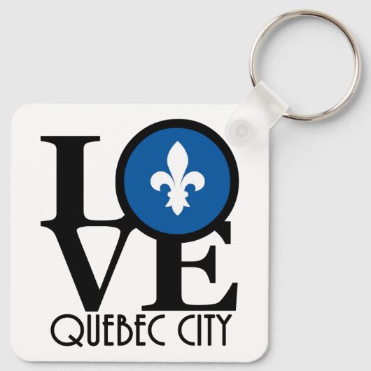 LOVE Quebec City Sleutelhanger (Achterkant)