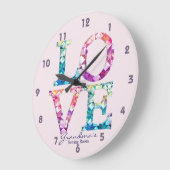 Love Quilt Patchwork Grote Klok (Hoek)