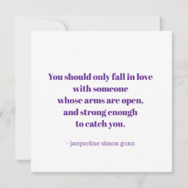 Love quote aankondiging