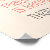 Love quote art print Chevron patroon koral (Hoek)