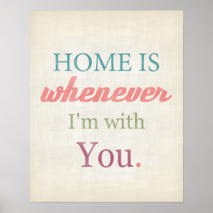Love quote art typography Valentijnsdag Poster