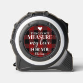 Love Quote Boyfriend Gift Rood Plaid Rolmaat (Voorkant)