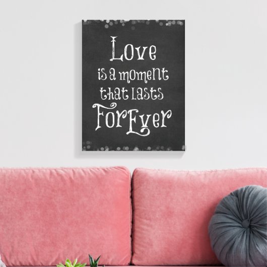 Love Quote Canvas Afdruk (Insitu (Woonkamer))