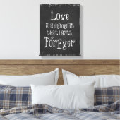 Love Quote Canvas Afdruk (Insitu (Slaapkamer))
