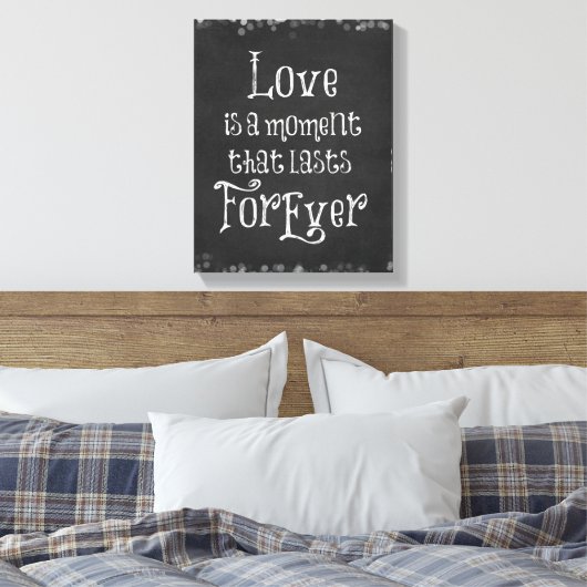 Love Quote Canvas Afdruk (Insitu (Slaapkamer))