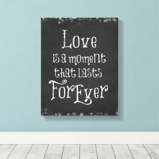 Love Quote Canvas Afdruk (Insitu (Houten vloer))