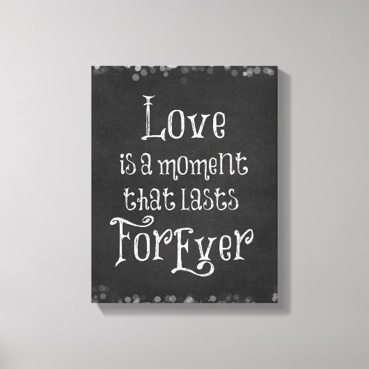 Love Quote Canvas Afdruk (Voorkant)
