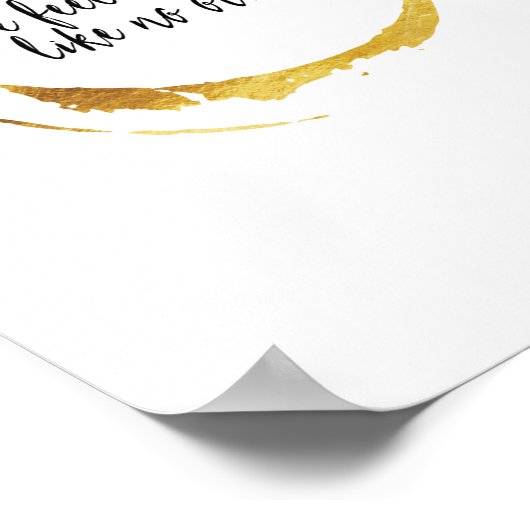 Love Quote Coffee Stain Wall Art Poster (Hoek)