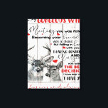 Love Quote for Wife Birthday, Wife Couple Wedding Canvas Afdruk<br><div class="desc">Love Quote for Wife Birthday,  Wife Couple Wedding Gift</div>