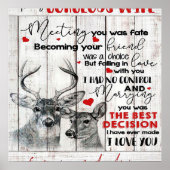 Love Quote for Wife Birthday, Wife Couple Wedding Poster (Voorkant)