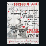 Love Quote for Wife Birthday, Wife Couple Wedding Tafelkleed<br><div class="desc">Love Quote for Wife Birthday,  Wife Couple Wedding Gift</div>
