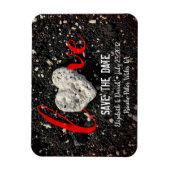 Love Quote Hawaii Beach Heart Foto Save the Date Magneet (Verticaal)