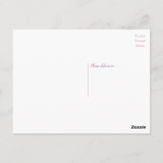 Love Quote Hearts Arrows Paarse bruiloft Briefkaart (Achterkant)