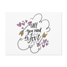 Love Quote Hearts Arrows Paarse bruiloft
