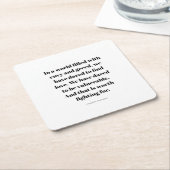 Love quote kartonnen onderzetters (Schuin)