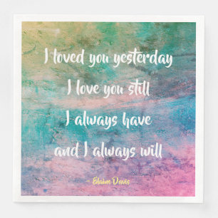love quote papieren servetten van DAL