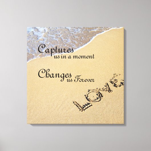 Love Quote Stretched Canvas Print (Voorkant)