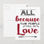 Love quote Valentijnsdag typografie Briefkaart (Voorkant / Achterkant)