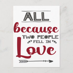 Love quote Valentijnsdag typografie Briefkaart