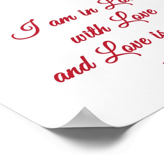 Love Quote van Rumi Poster (Hoek)