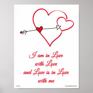 Love Quote van Rumi Poster