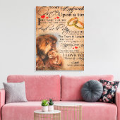 Love Quote voor Boyvriend, Boyvriend Birthday Gift Canvas Afdruk (Insitu (Woonkamer))