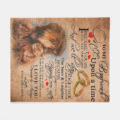 Love Quote voor Boyvriend, Boyvriend Birthday Gift Fleece Deken (Voorkant (Horizontaal))