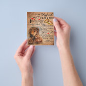 Love Quote voor Boyvriend, Boyvriend Birthday Gift Flyer (Hand)