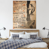 Love Quote voor Boyvriend | Funny gift voor hem Canvas Afdruk (Insitu (Slaapkamer))
