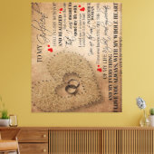 Love Quote voor Boyvriend | Funny Quotes Cadeau Canvas Afdruk (Insitu (Woonkamer))