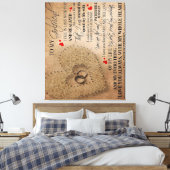 Love Quote voor Boyvriend | Funny Quotes Cadeau Canvas Afdruk (Insitu (Slaapkamer))
