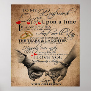 Love Quote voor Boyvriend   Gift voor echtgenoot,  Poster