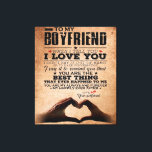 Love Quote voor Boyvriend, Husband Love Birthday Canvas Afdruk<br><div class="desc">Love Quote voor Boyvriend,  Husband Love Birthday</div>