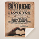 Love Quote voor Boyvriend, Husband Love Birthday Sherpa Deken<br><div class="desc">Love Quote voor Boyvriend,  Husband Love Birthday</div>