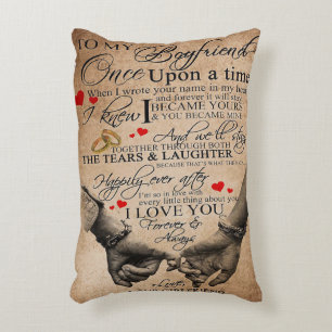 Love Quote voor Boyvriend Lovely Quottes Gift Accent Kussen