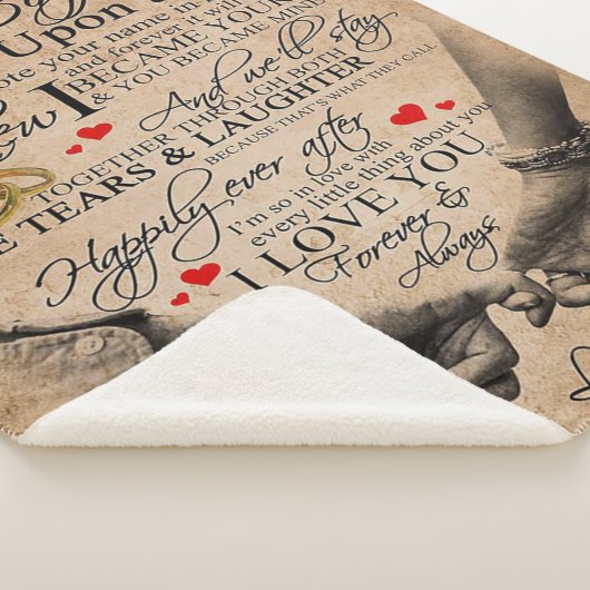 Love Quote voor Boyvriend | Lovely Quottes Gift Sherpa Deken (3/4)