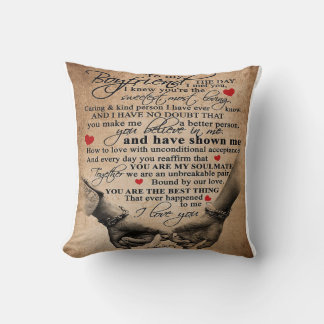 Love Quote voor Boyvriend | Overeenkomende couponc Kussen