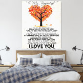 Love Quote voor Boyvriend | Trendy Gift Canvas Afdruk (Insitu (Slaapkamer))