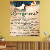 Love Quote voor Boyvriend | Trendy Gift Canvas Afdruk (Insitu (Woonkamer))