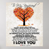 Love Quote voor Boyvriend | Trendy Gift Poster (Voorkant)