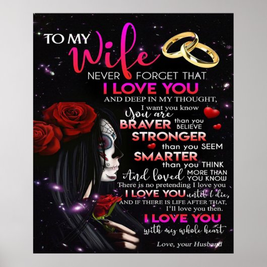 Love Quote Voor Echtgenote | Het beste en perfecte Poster (Voorkant)
