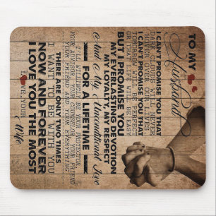 Love Quote voor Husband Beste cadeautje voor de Muismat
