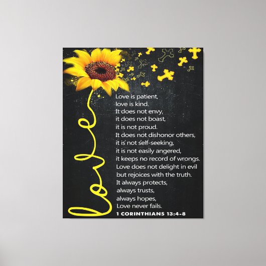 Love Quote voor Husband | Cute Decor Canvas Afdruk (Voorkant)